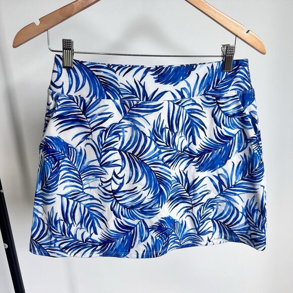 Tommy Bahama Golf Skort Size Small Blue Sea Palms Tennis Pickleball Coastal - Picture 1 of 8